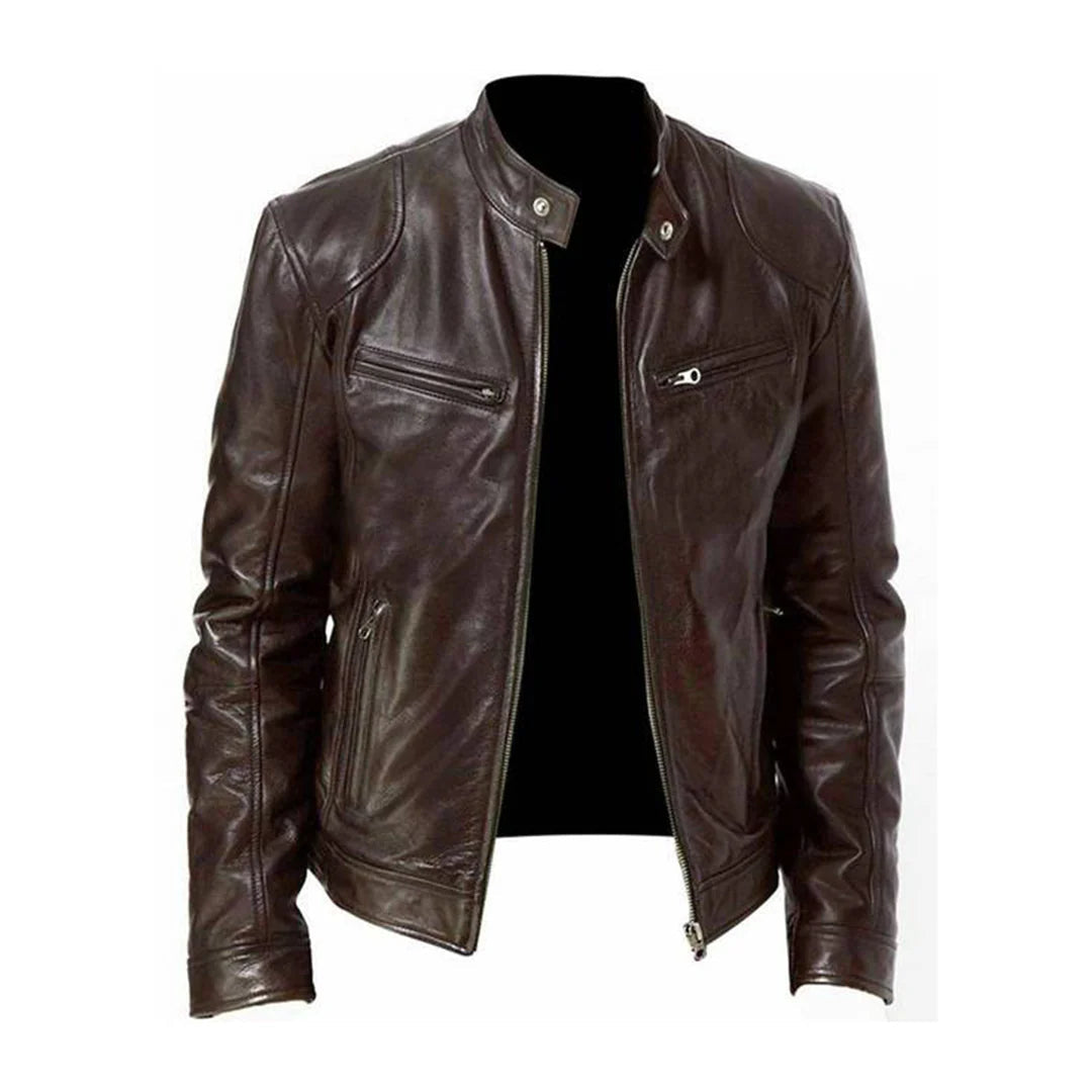 Rafael – Giacca classica in similpelle da uomo