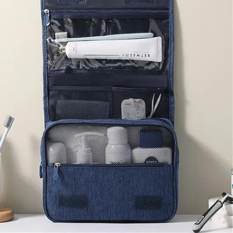 Beauty case da viaggio con gancio, idrorepellente