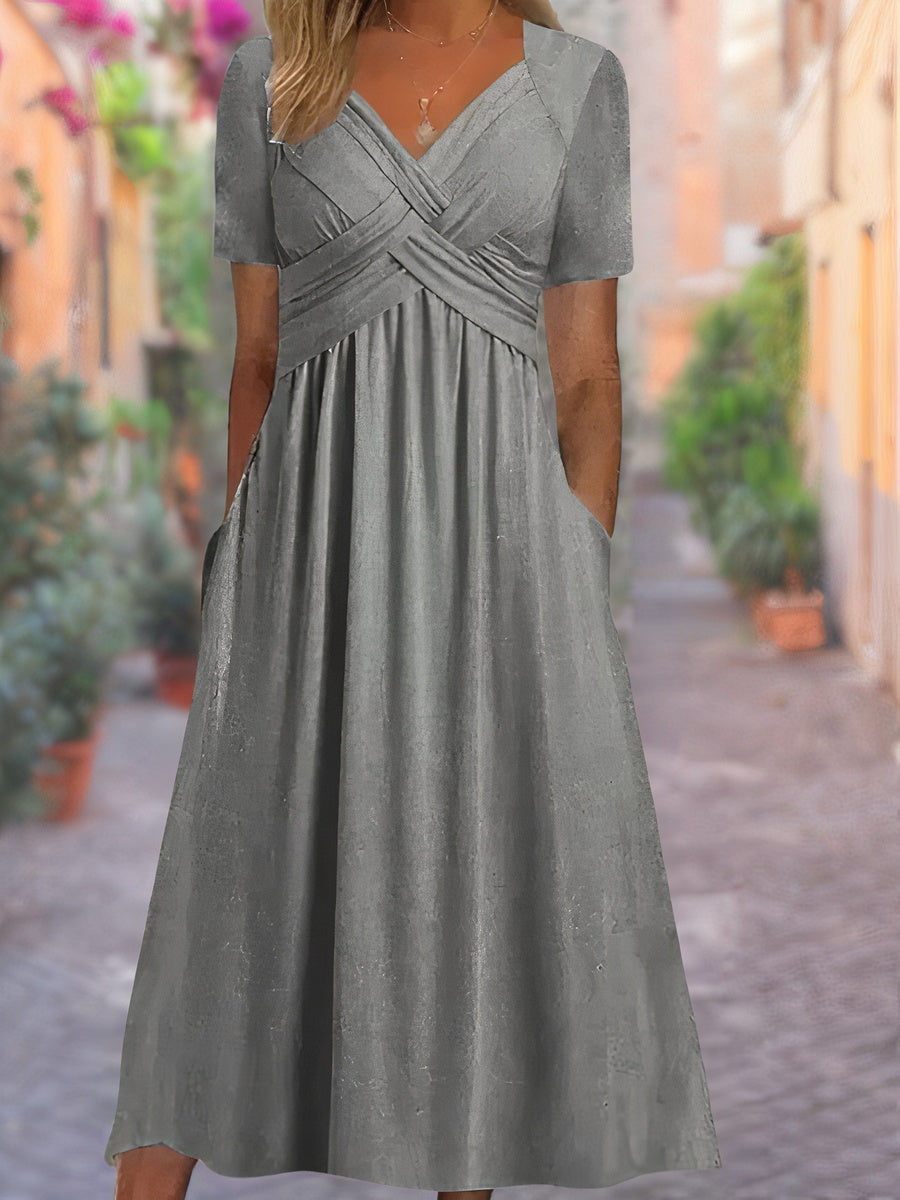 Abito estivo con scollo a V da donna