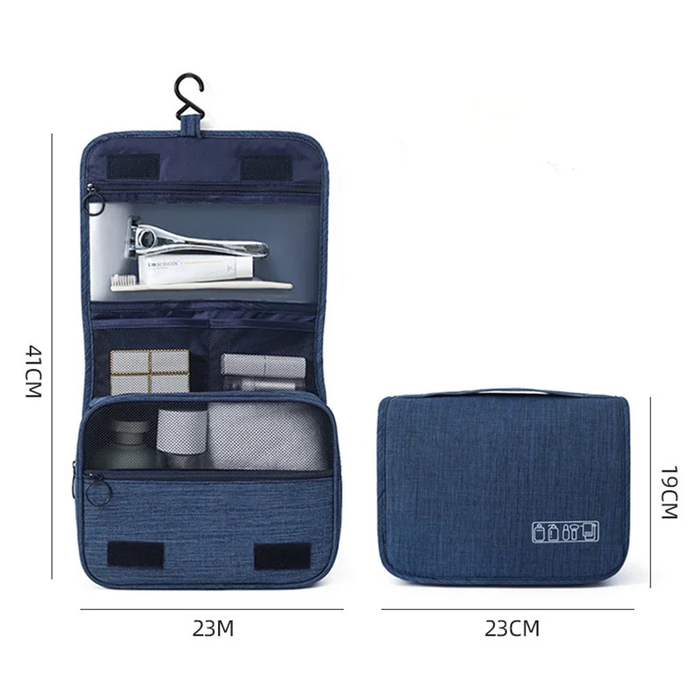 Beauty case da viaggio con gancio, idrorepellente