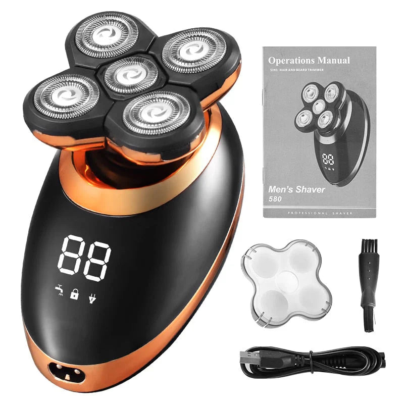 AquaTrim – Regolabarba multifunzione impermeabile senza filo da uomo