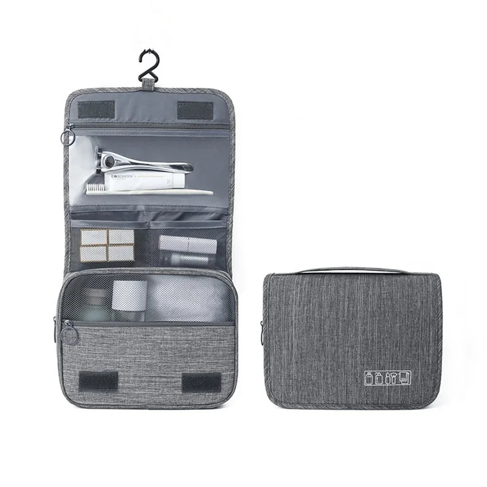 Beauty case da viaggio con gancio, idrorepellente