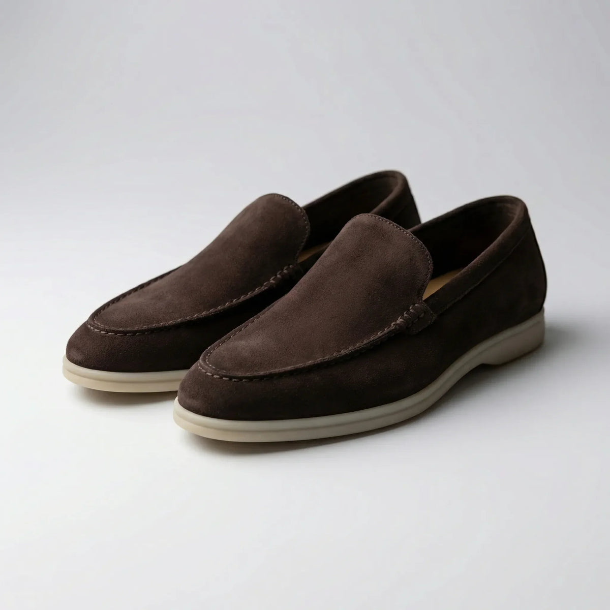 Mocassino in Suede Senza Lacci per Uomini