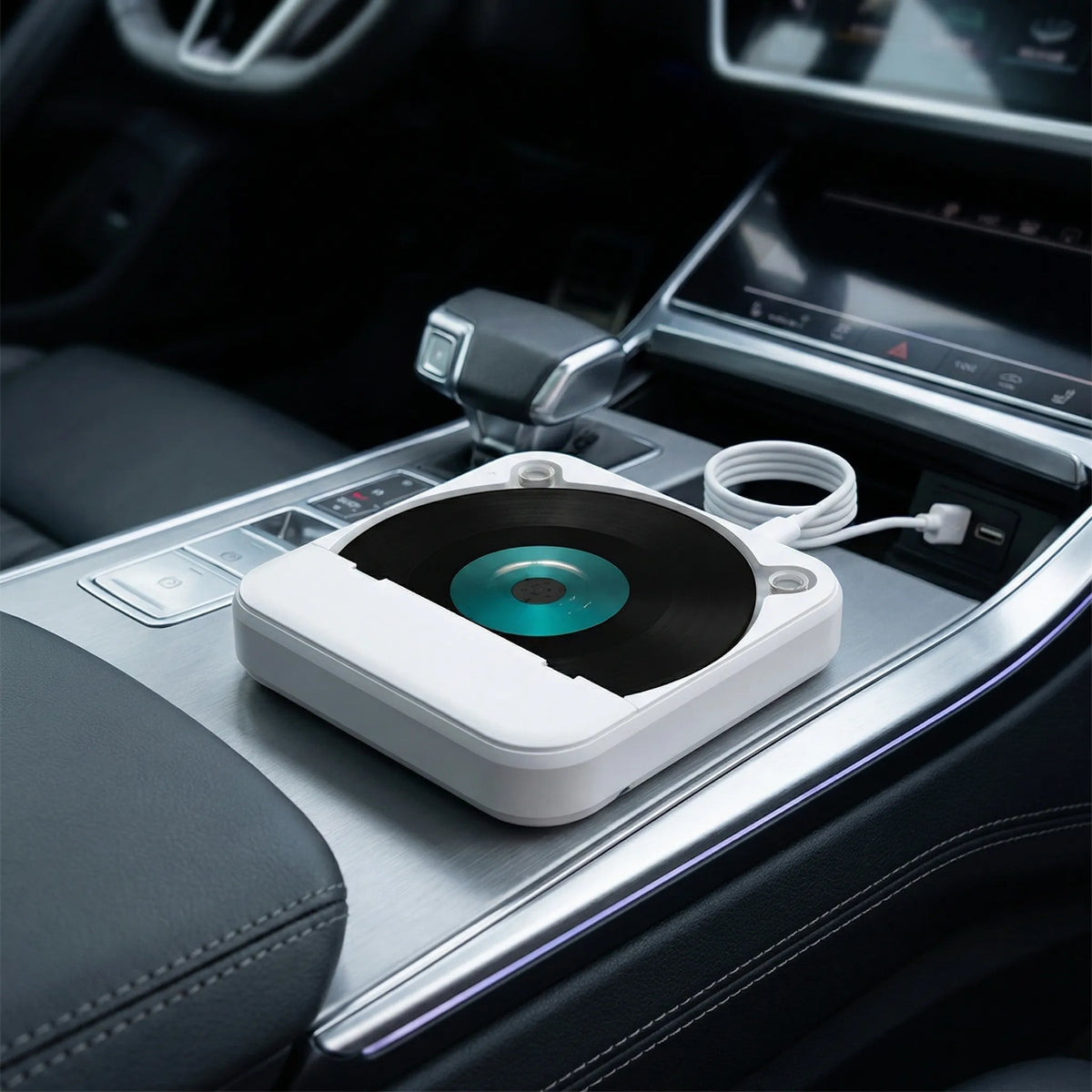 Lettore CD portatile con telecomando, USB e AUX