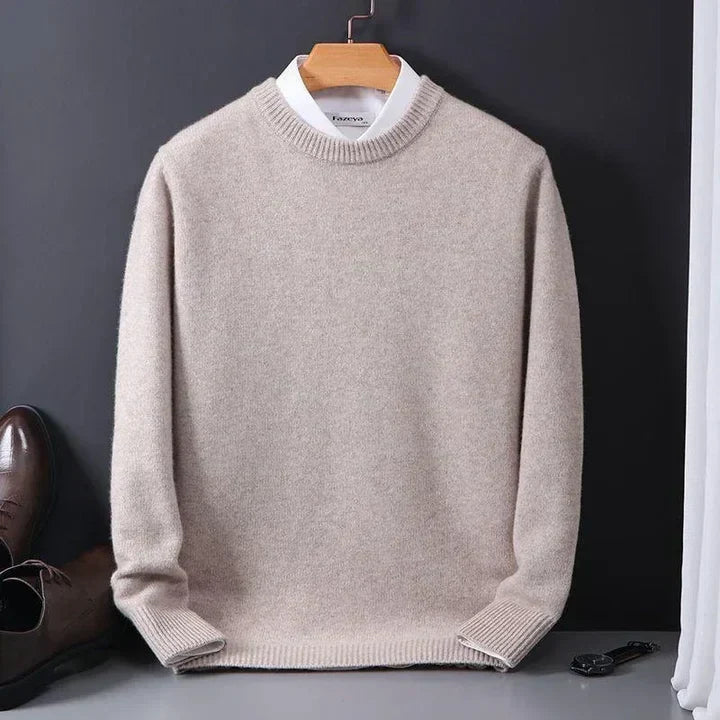 Caspian – Maglione classico in maglia fine da uomo