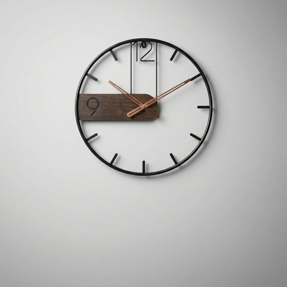 Orologio da Parete Moderno a Faccia Aperta Rotondo