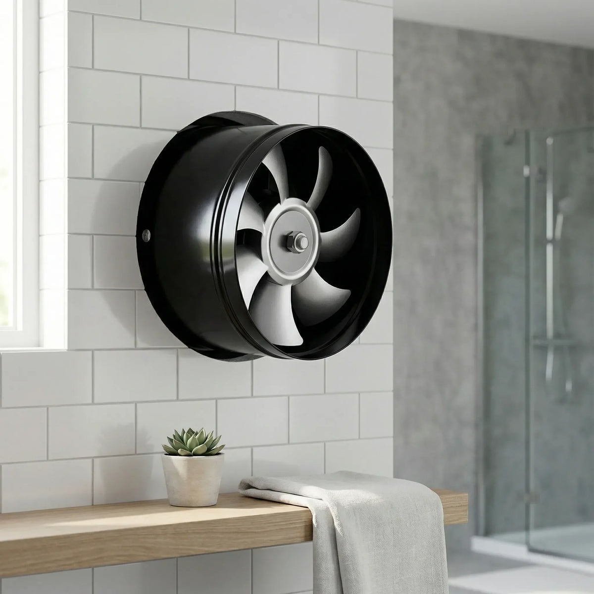 Ventilatore aspiratore in linea per condotti con motore silenzioso