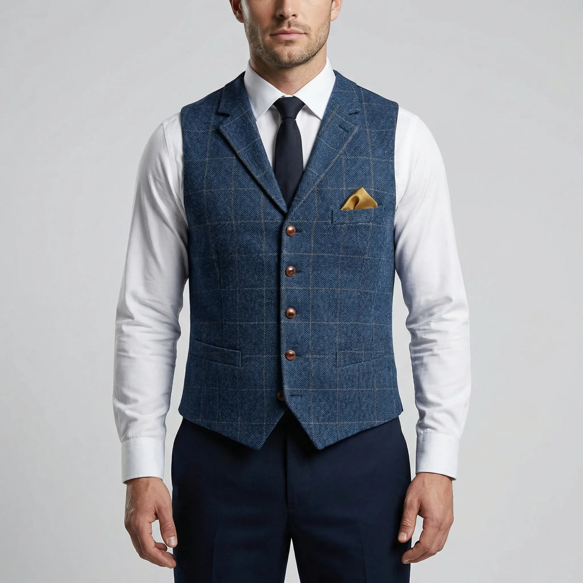 Gilet Con Bottoni Ispirato Al Vintage