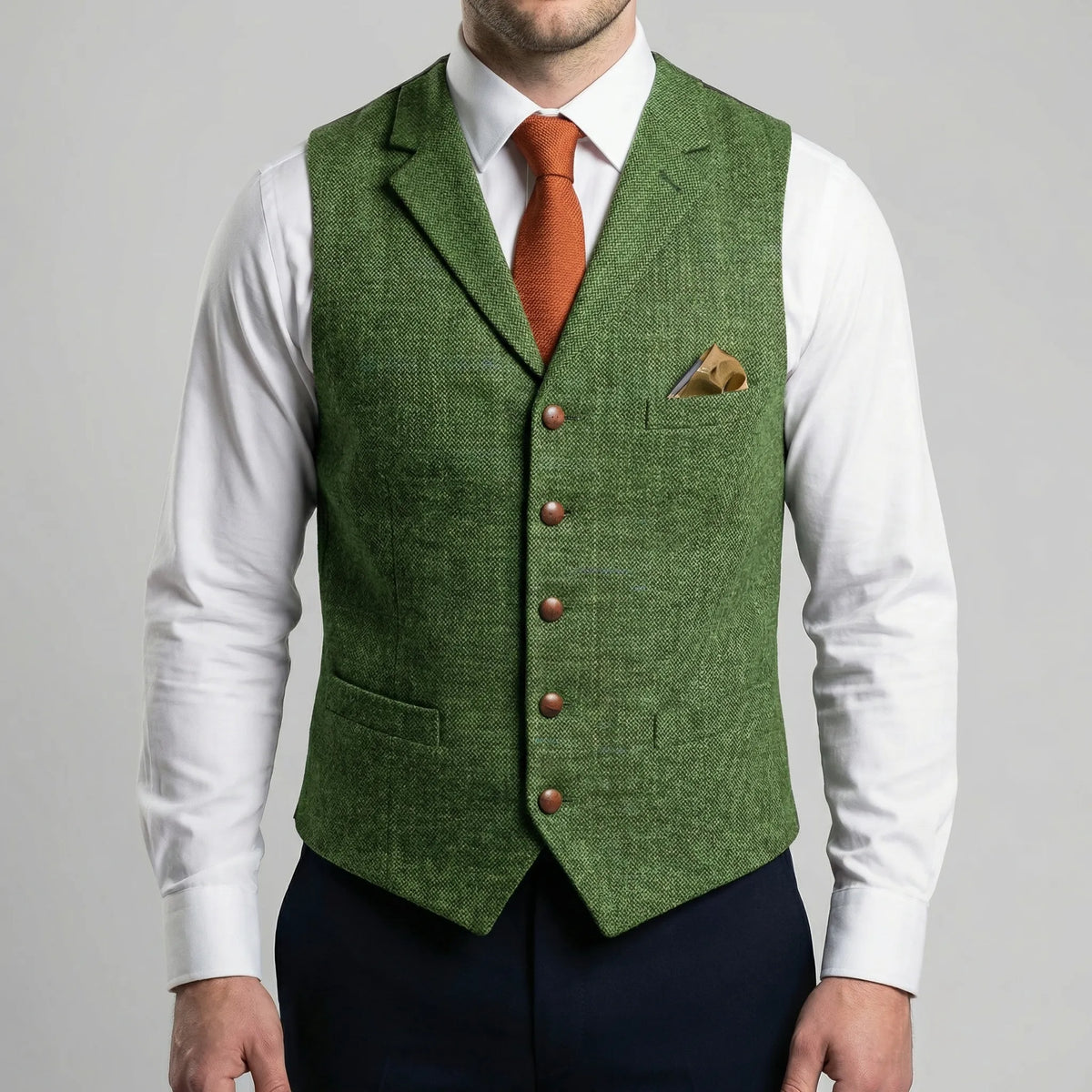 Gilet Con Bottoni Ispirato Al Vintage