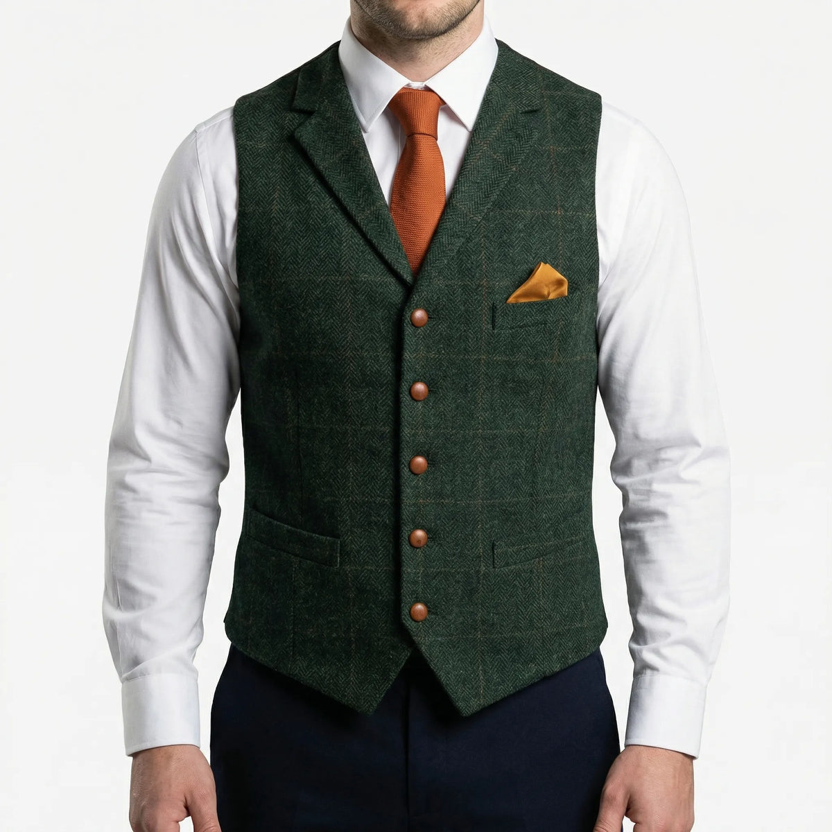 Gilet Con Bottoni Ispirato Al Vintage