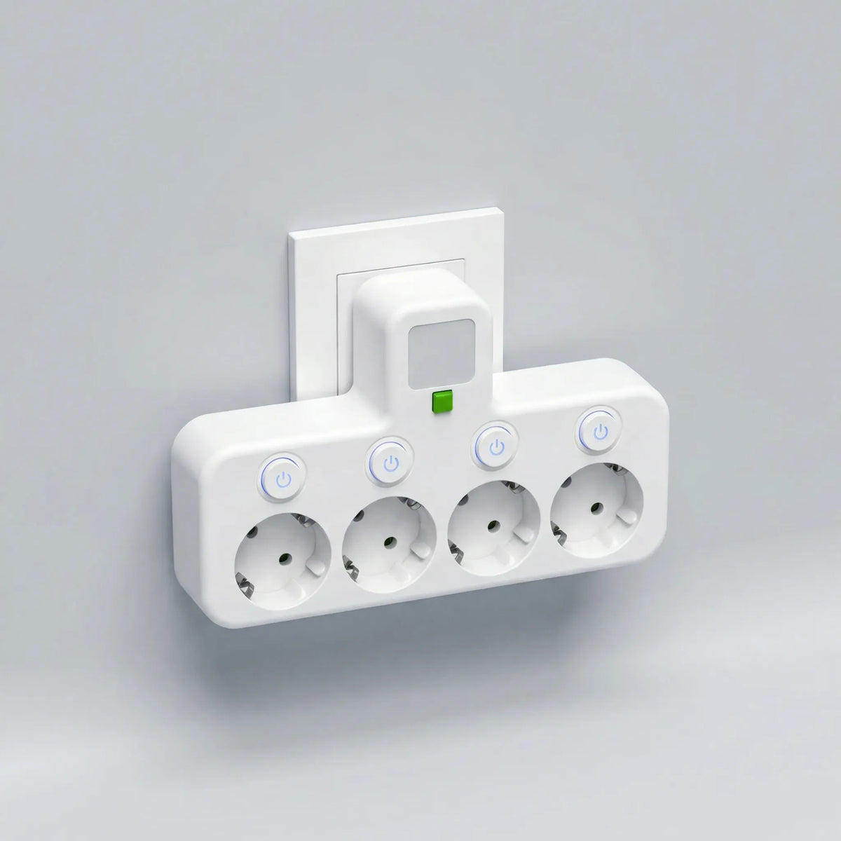 Adattatore a muro multi-outlet con protezione da sovratensione