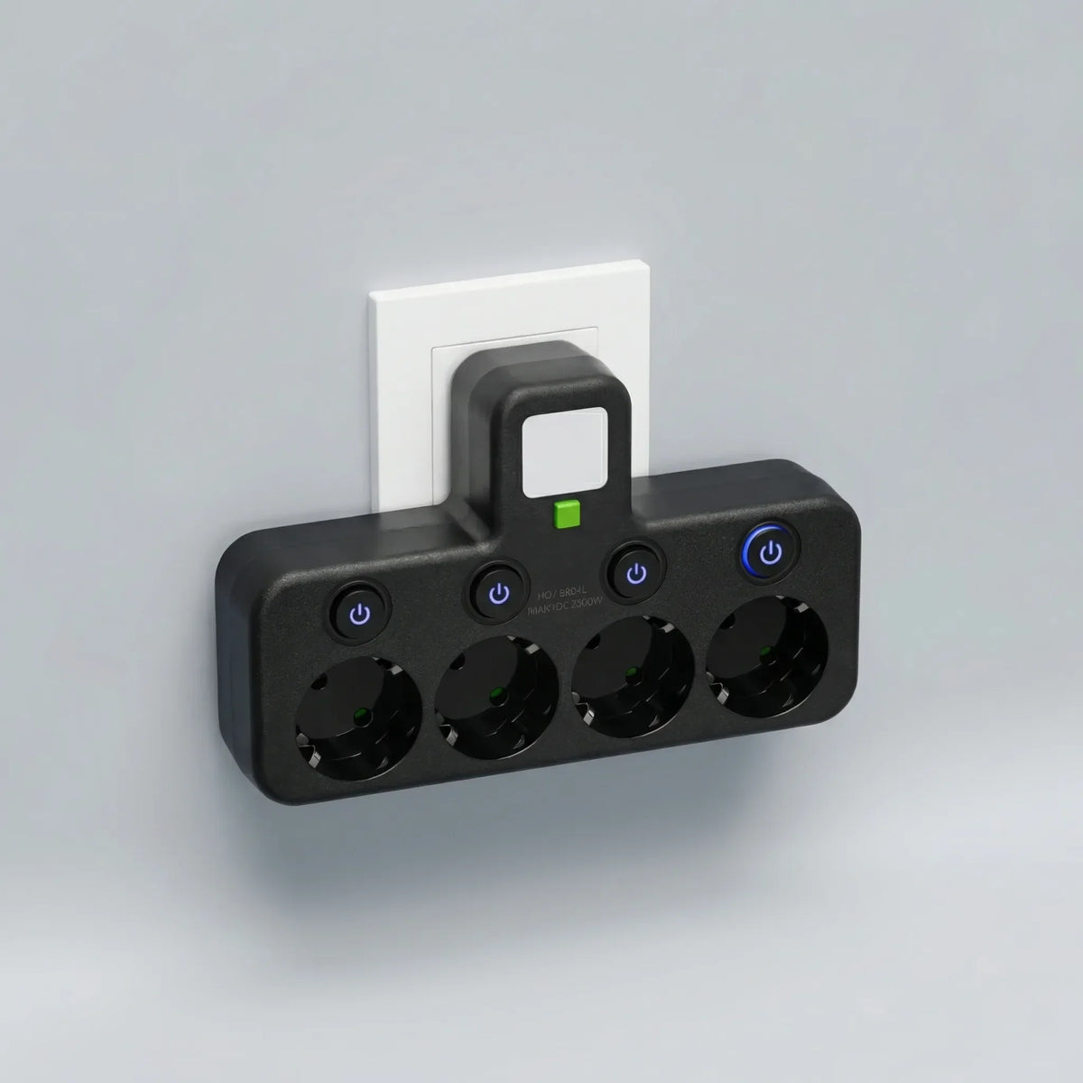 Adattatore a muro multi-outlet con protezione da sovratensione