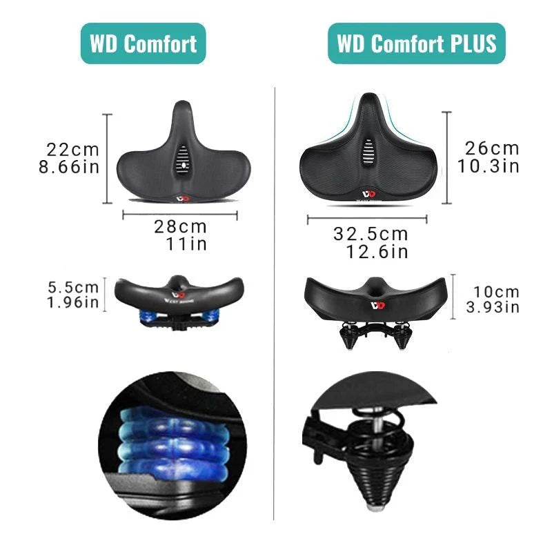 CyclePad – Sella per bicicletta extra larga imbottita