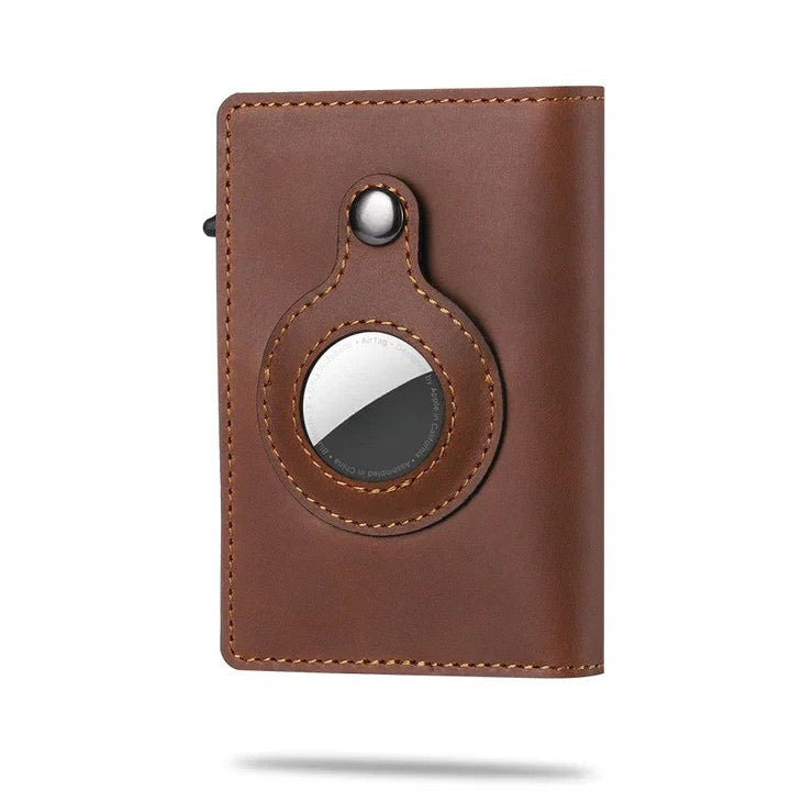 Portafoglio slim RFID con alloggio per localizzatore