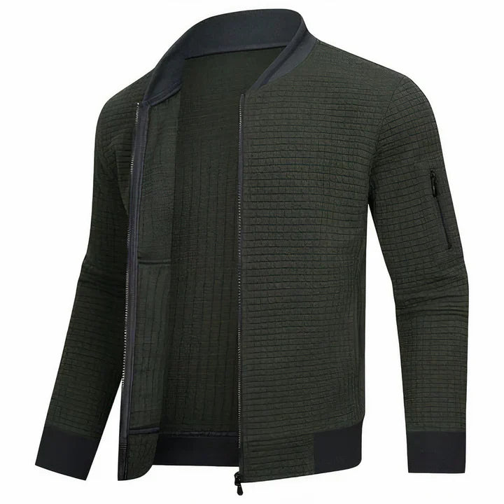 Giacca estiva leggera con zip da uomo