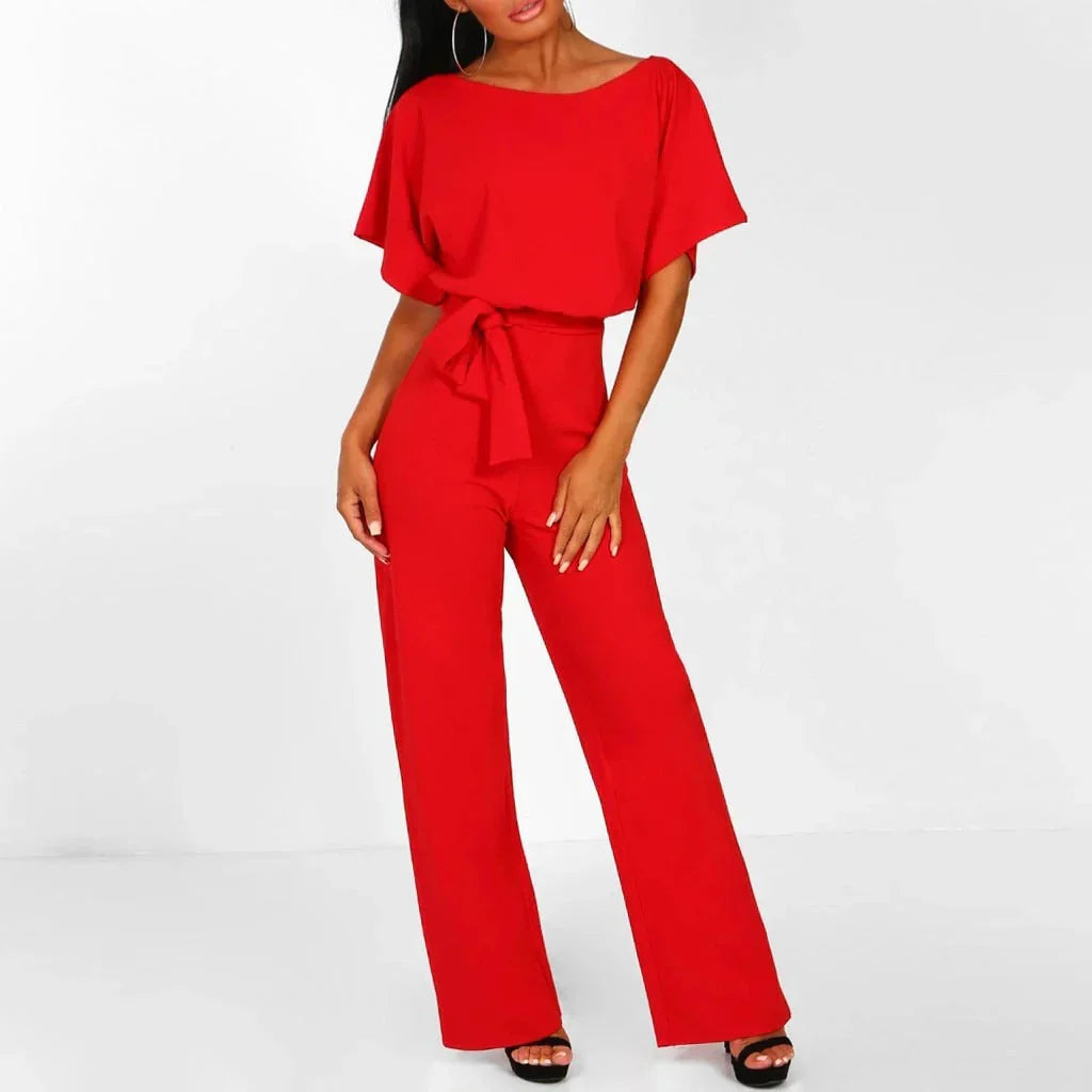 Bertha – Tuta intera elegante con vita segnata da donna
