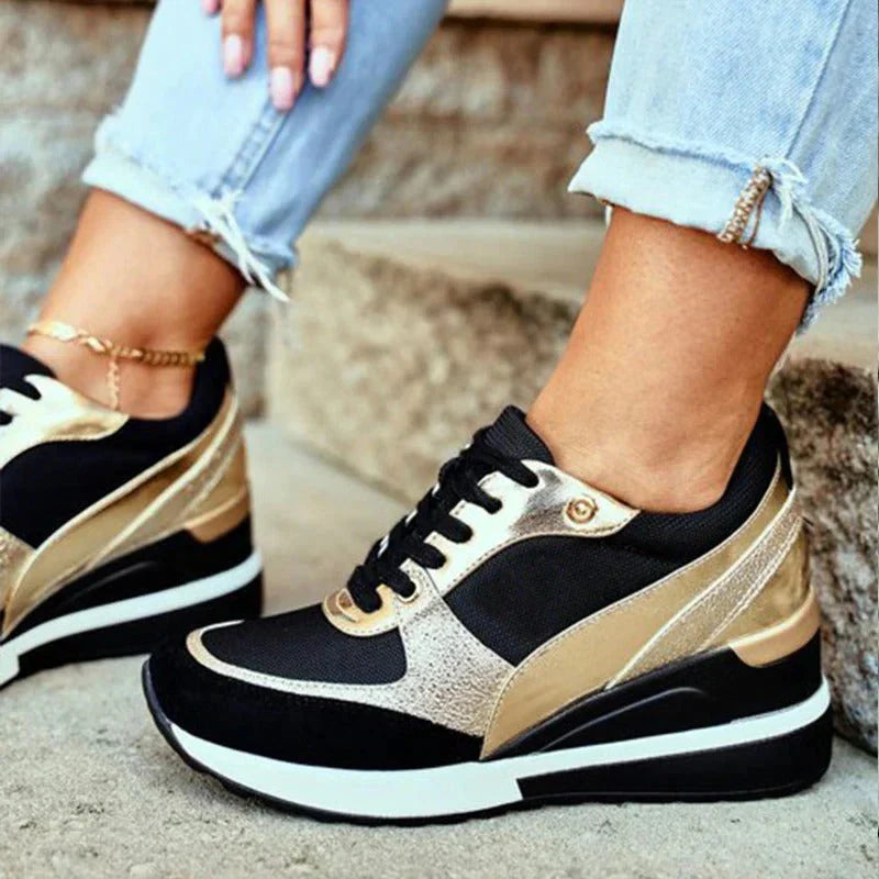 Sneakers in maglia leggere con sostegno plantare e memory foam