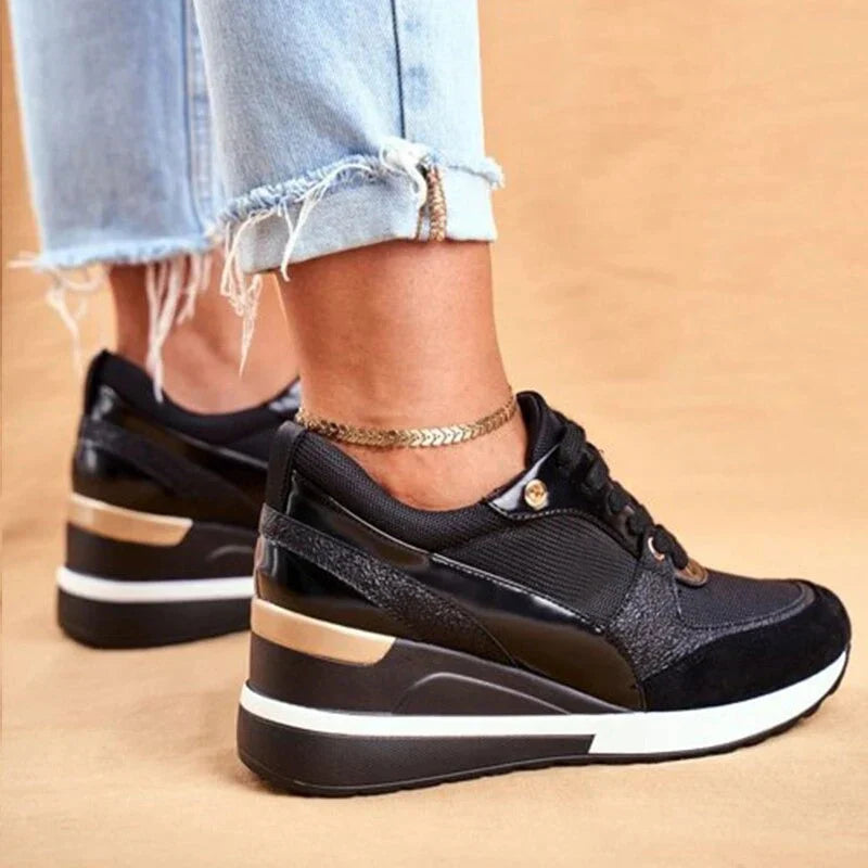 Sneakers in maglia leggere con sostegno plantare e memory foam