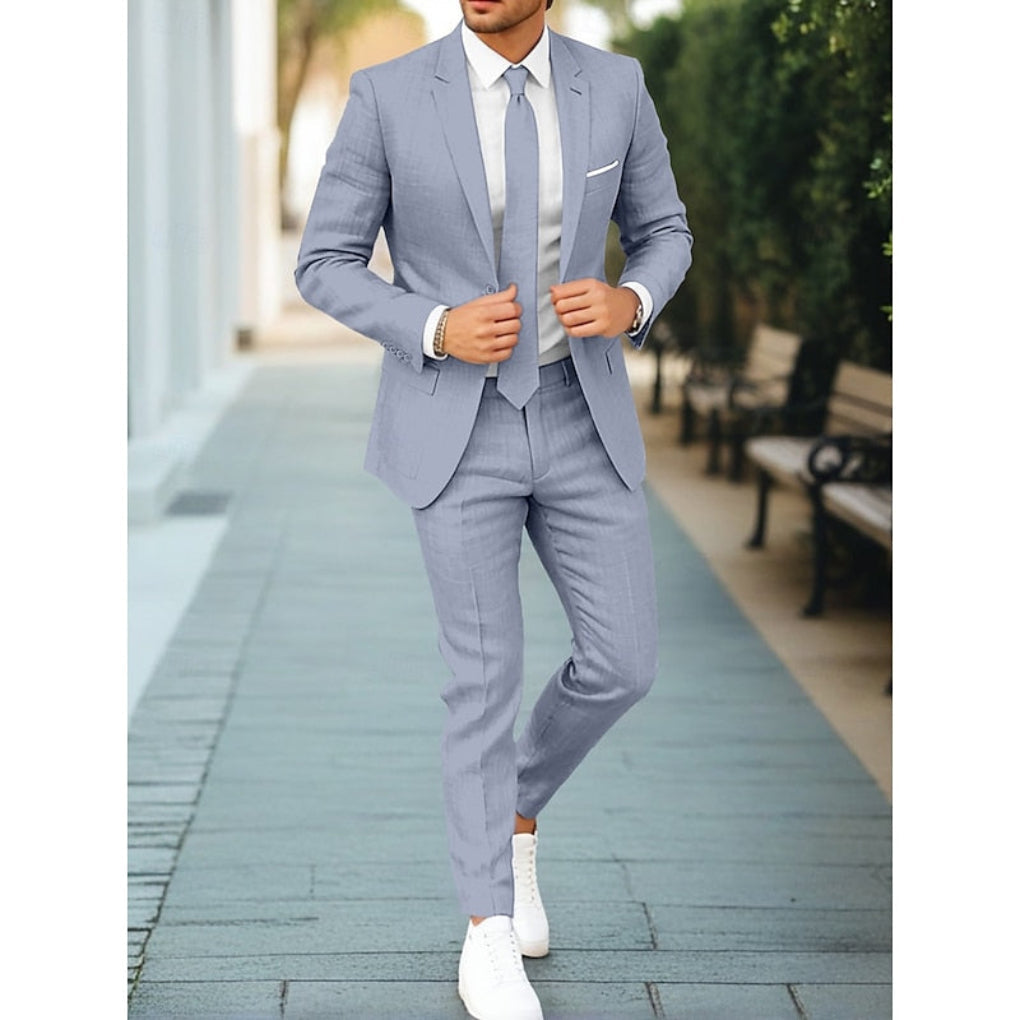 Completo casual in due pezzi in tessuto leggero
