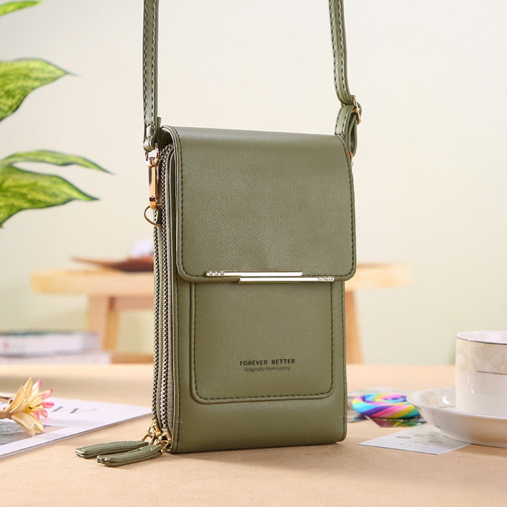Ella – Borsa a tracolla porta smartphone con finestra touch