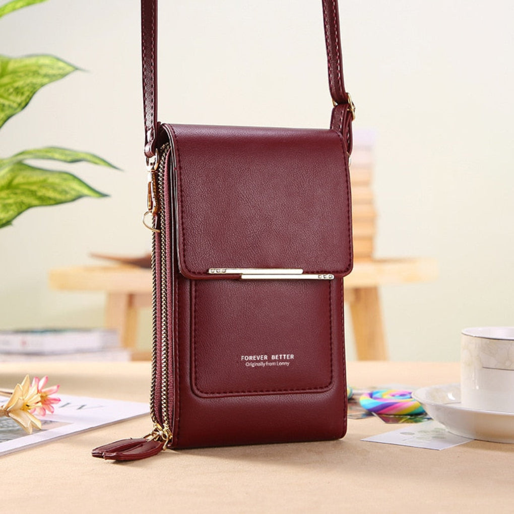 Ella – Borsa a tracolla porta smartphone con finestra touch