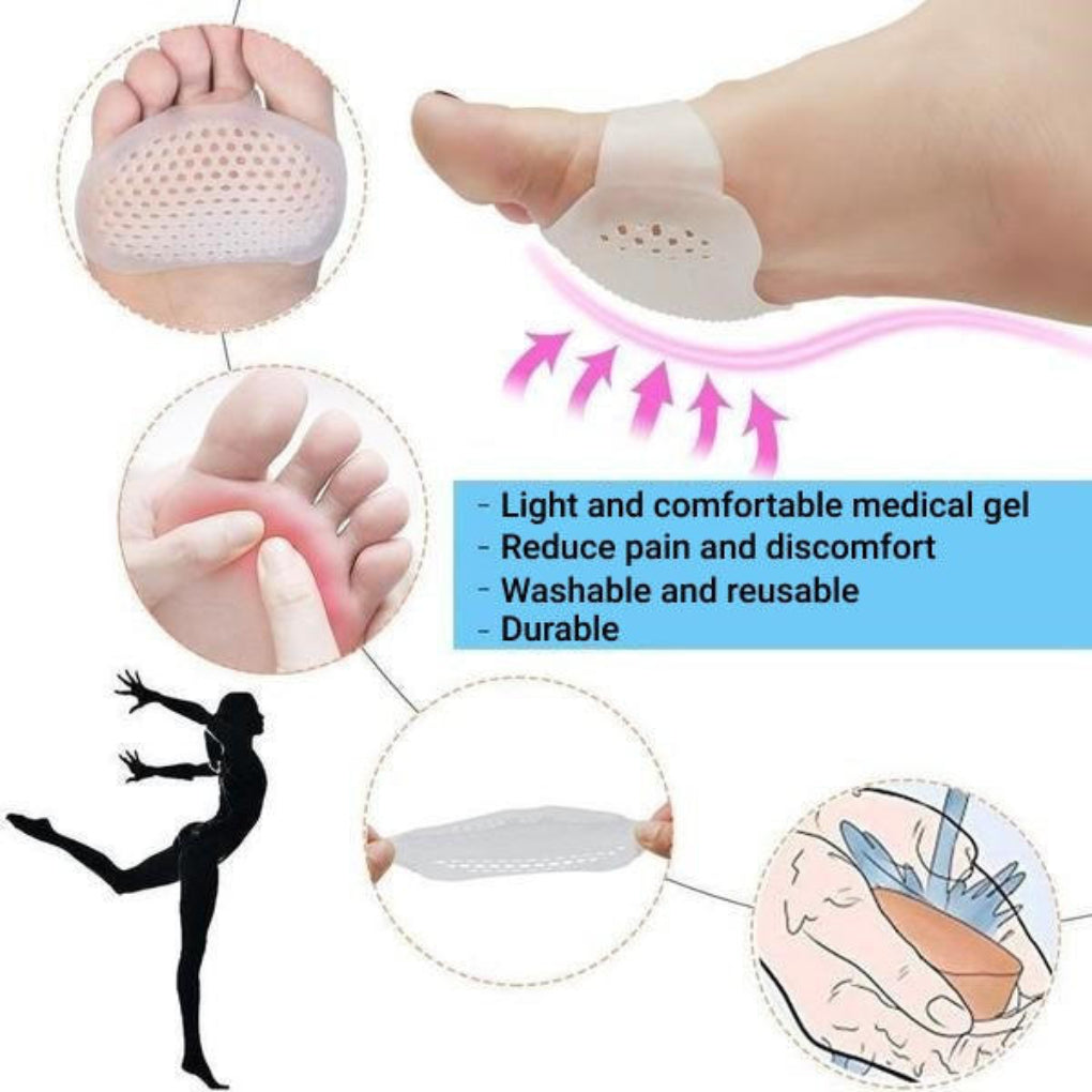 Cuscinetti Metatarsali in Gel Traspiranti Set di 2
