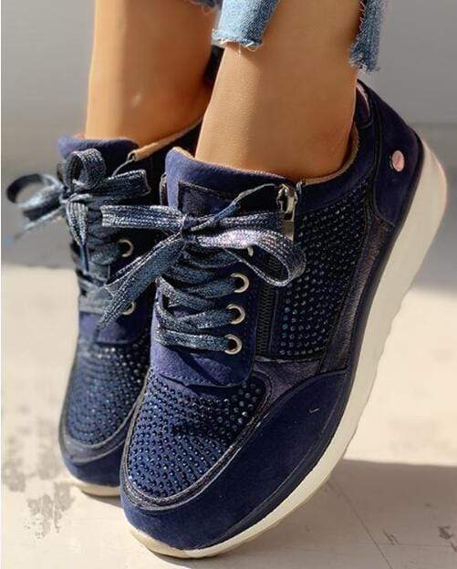Scarpe casual ergonomiche con pianta larga da donna