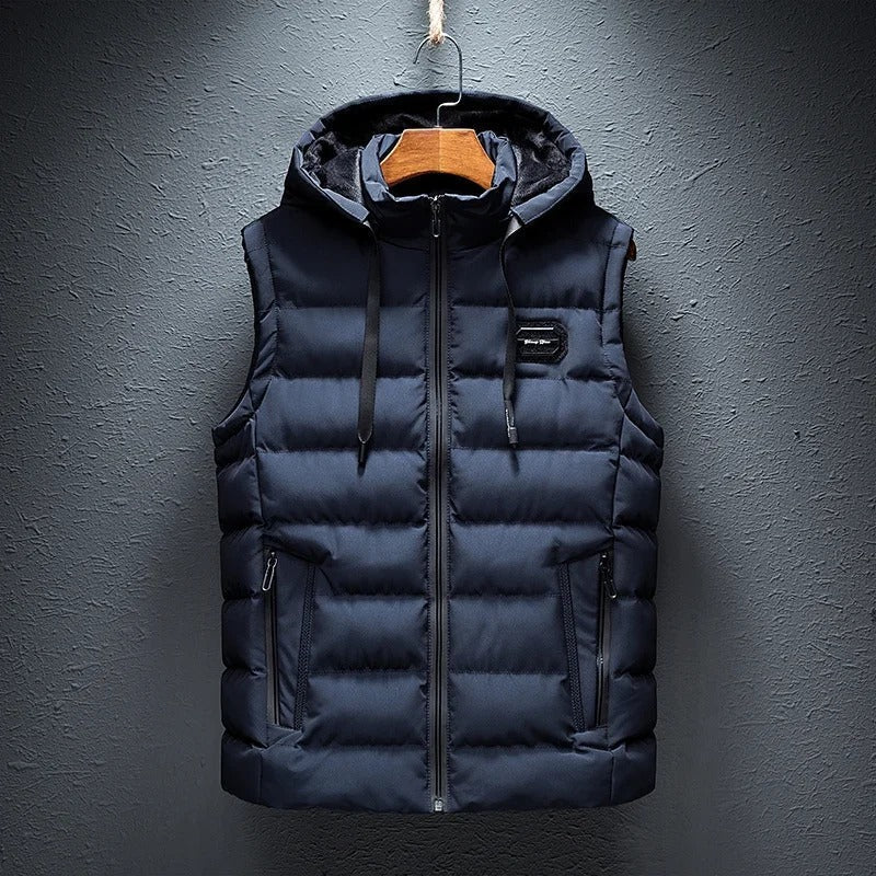 Gilet con cappuccio da donna per autunno e inverno