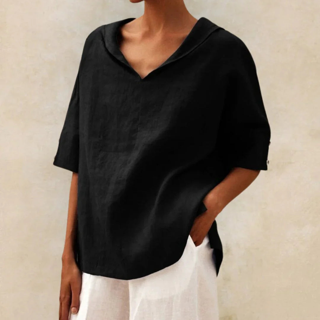 Camicia estiva a maniche lunghe da donna