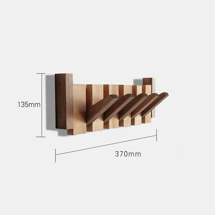 Appendiabiti da parete in legno a tasti di pianoforte