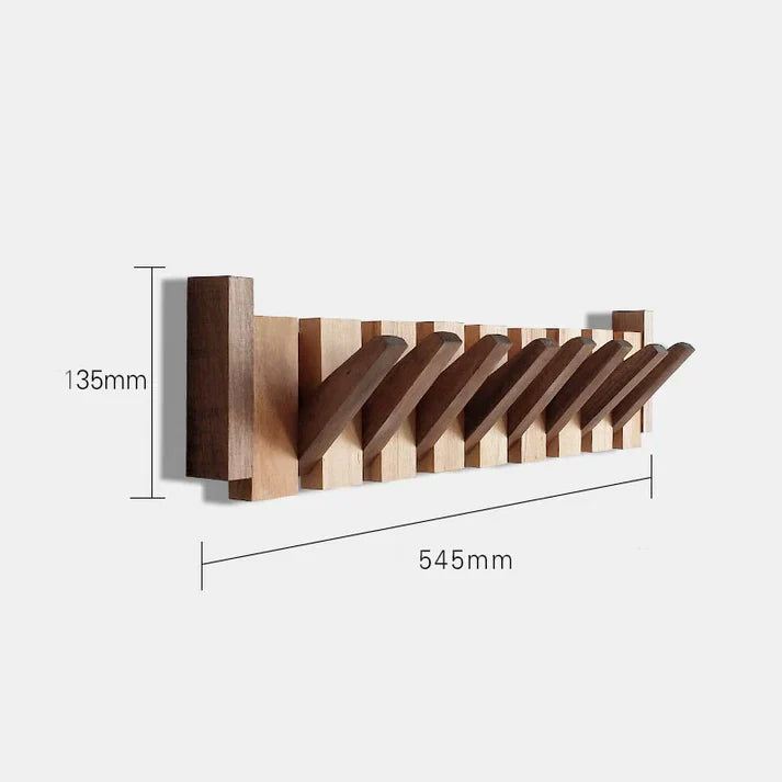Appendiabiti da parete in legno a tasti di pianoforte
