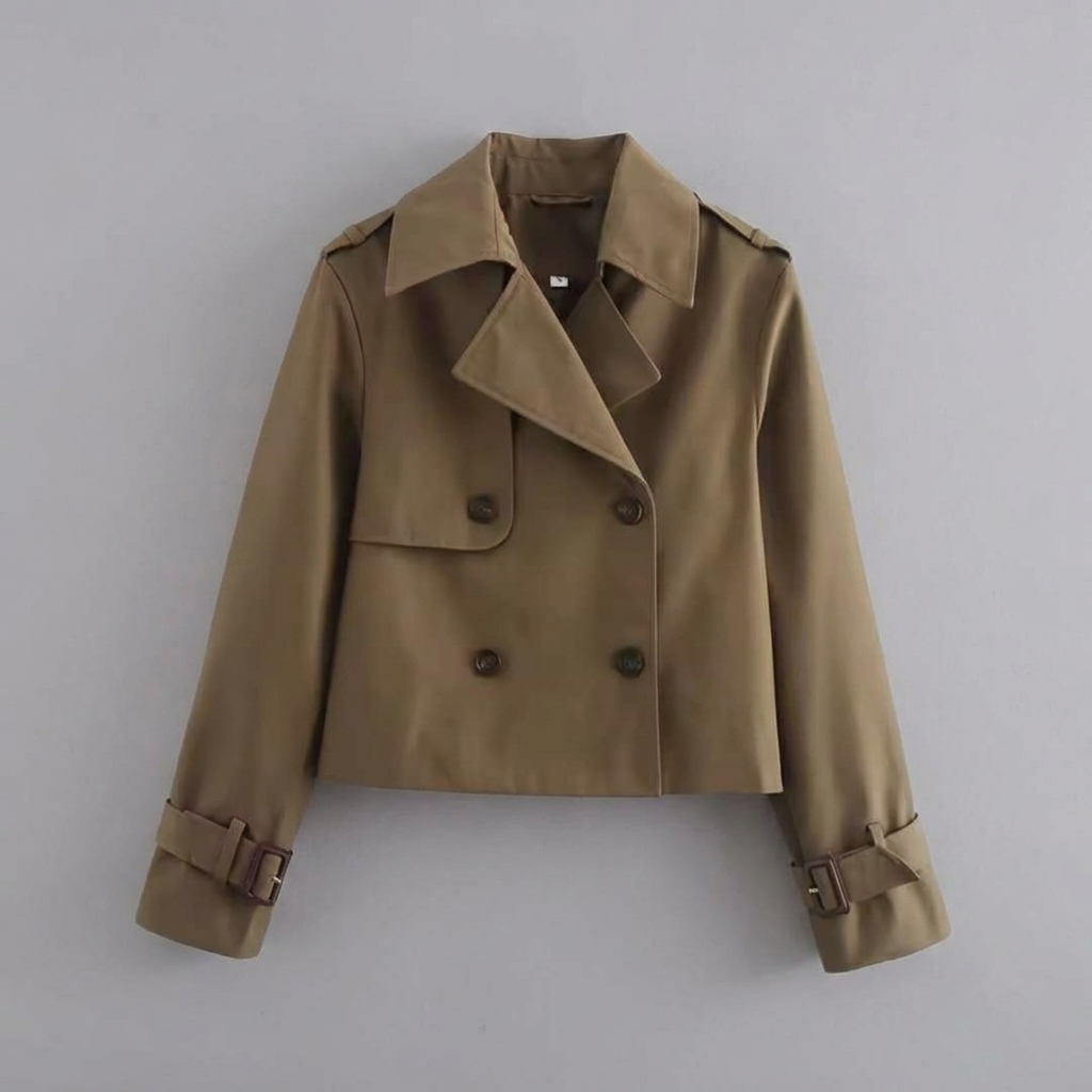 Giacca Cropped Doppio Bottone per Donna