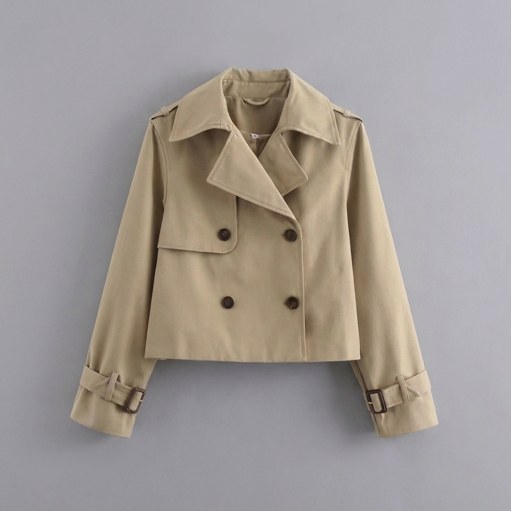 Giacca Cropped Doppio Bottone per Donna