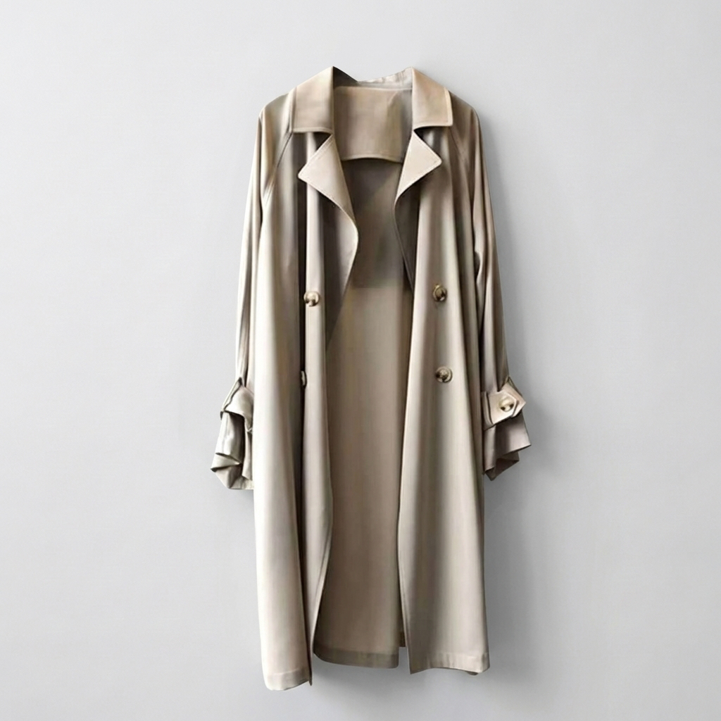 Trench Coat Lungo da Donna