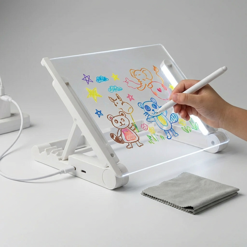 Tabella di Disegno LED Illuminata per Bambini