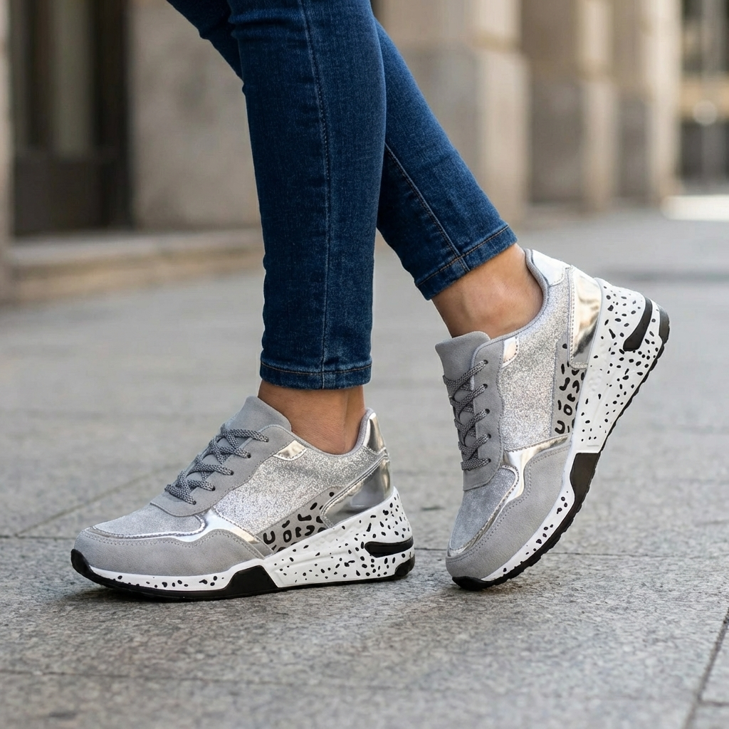Scarpa da Donna Stampata con Lacci