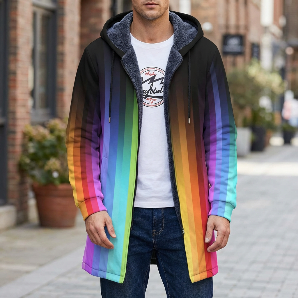 Giubbotto Retro Colorblock per Uomo