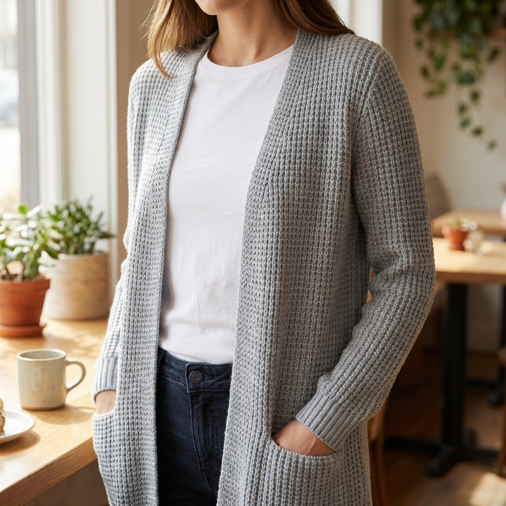 Cardigan a Maniche Lunghe per Donne