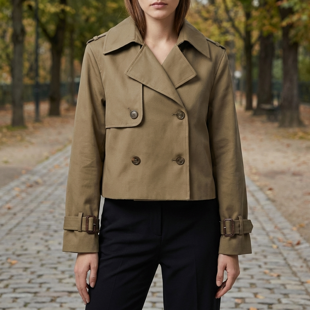 Giacca Cropped Doppio Bottone per Donna