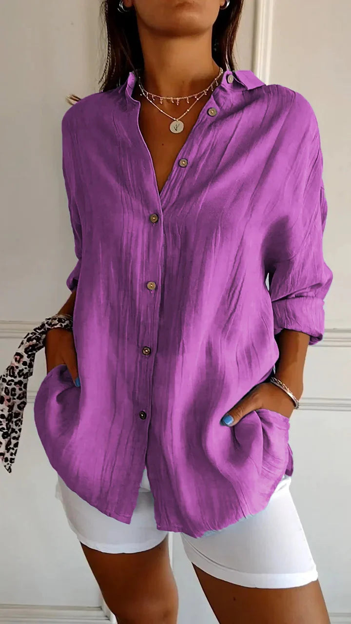 Camicia casual abbottonata da donna