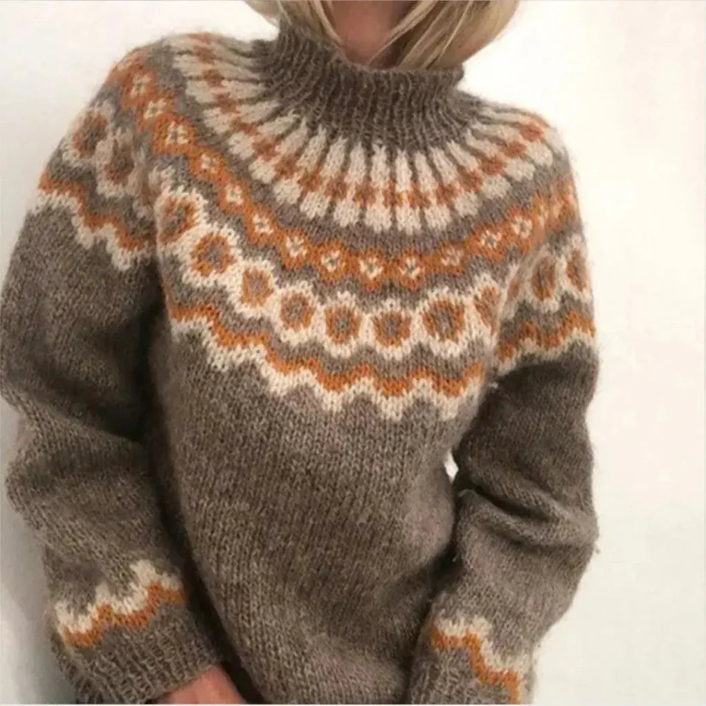 Elaira – Maglione girocollo in maglia da donna