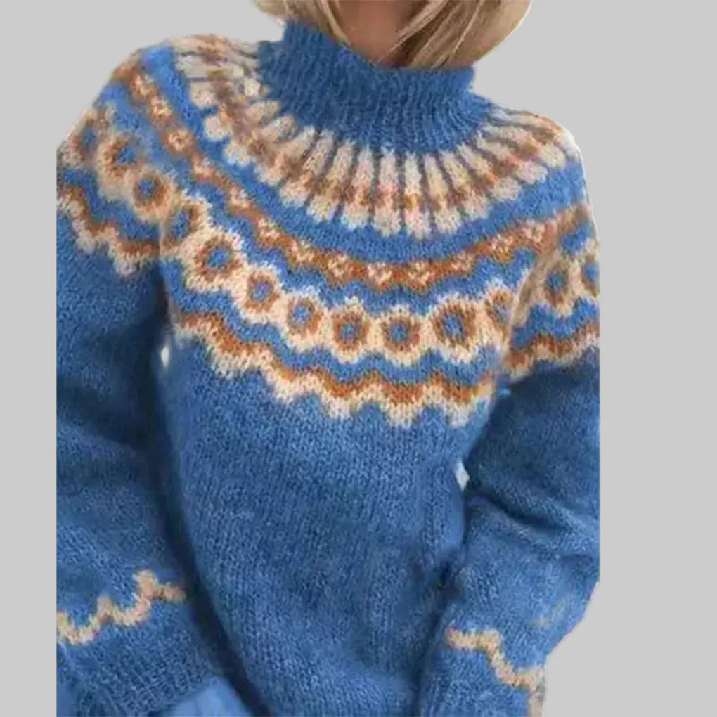 Elaira – Maglione girocollo in maglia da donna