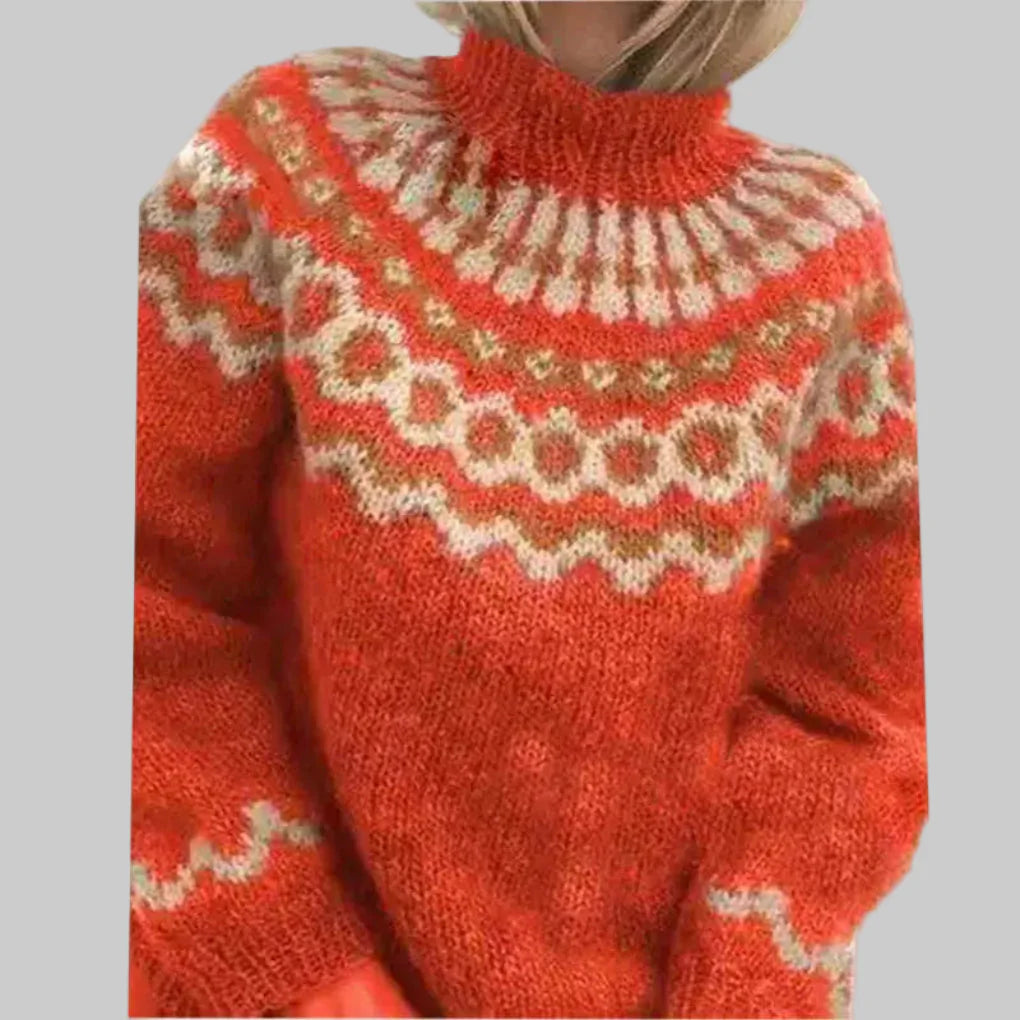 Elaira – Maglione girocollo in maglia da donna