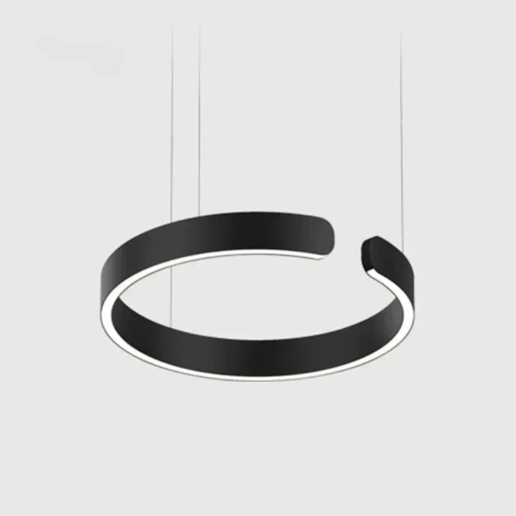 Luce a Sospensione LED Circolare Moderna per Interni Eleganti