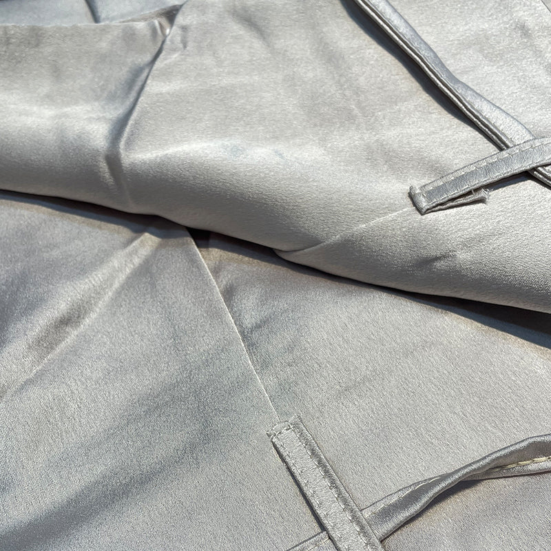 Completo due pezzi in misto cotone e lino da donna
