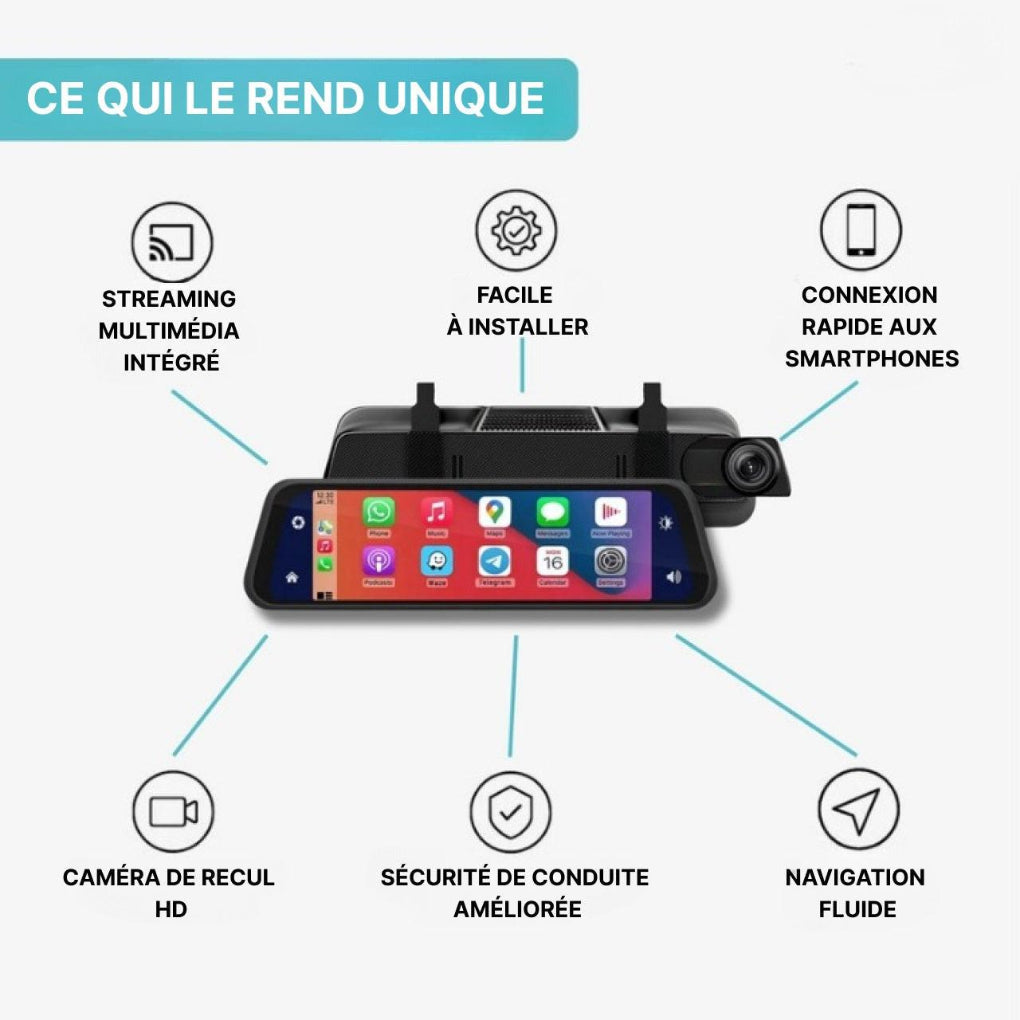 Specchietto Retrovisore DashCam CarPlay