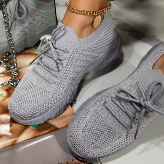 Sneakers ergonomiche slip-on in mesh da donna
