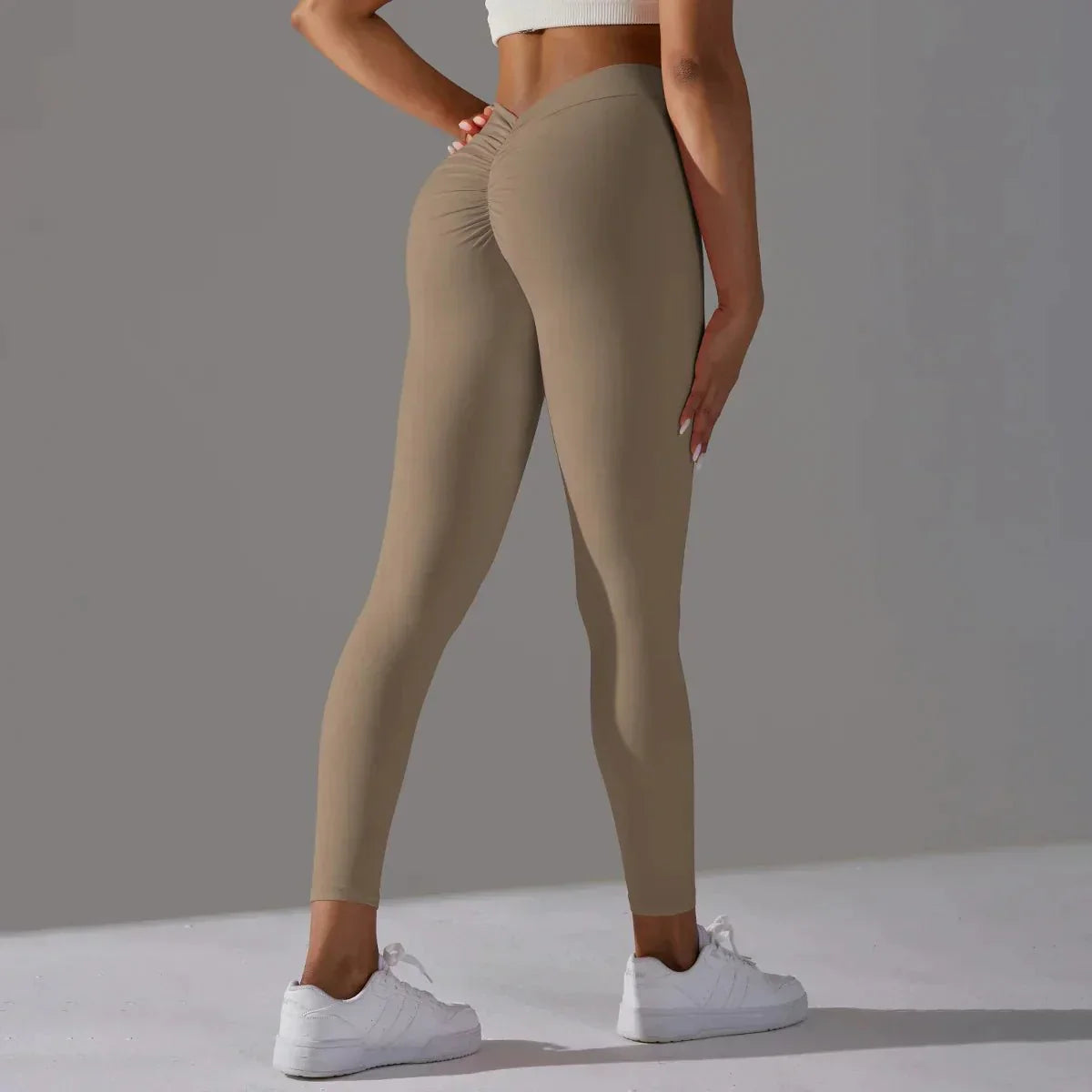 Leggings sportivi a vita alta con effetto push-up da donna