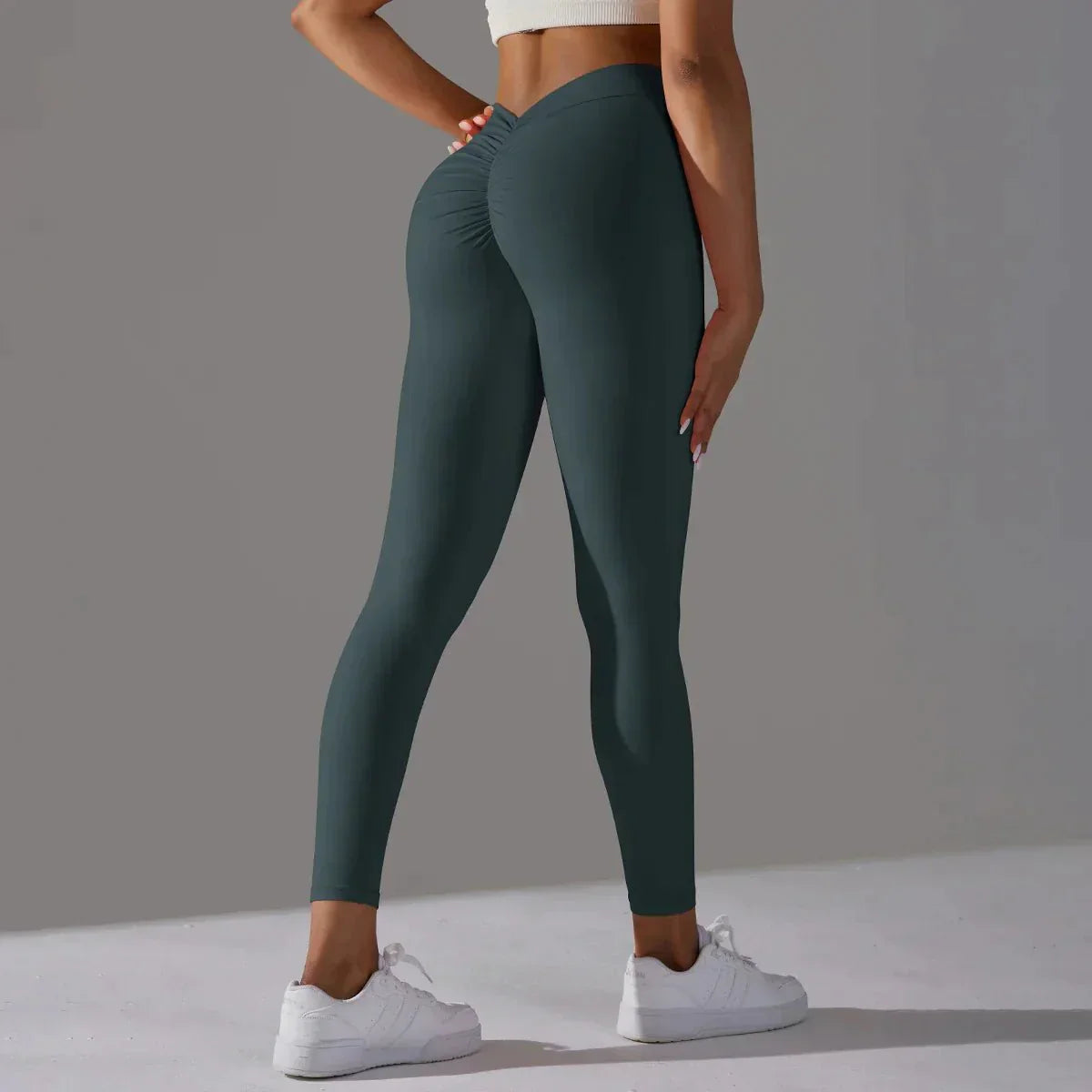 Leggings sportivi a vita alta con effetto push-up da donna
