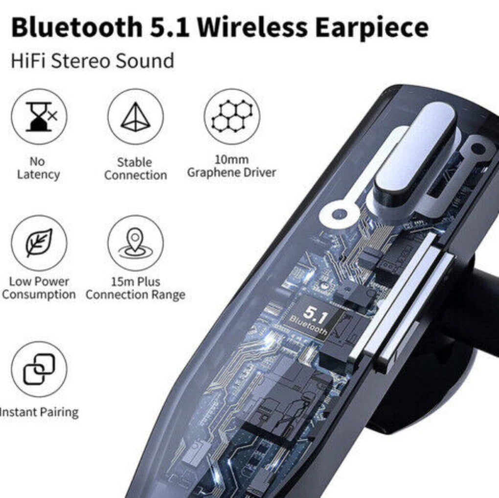 Cuffie Bluetooth 5.1 con cancellazione del rumore e doppio microfono per uomini